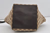Authentic GUCCI Web Sherry Line Tote Bag GG Canvas Leather 131228 Brown 3521I