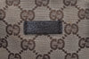 Authentic GUCCI Web Sherry Line Tote Bag GG Canvas Leather 131228 Brown 3521I