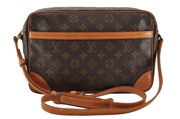 Authentic Louis Vuitton Monogram Trocadero 30 Shoulder Cross Bag M51272 LV 3522I