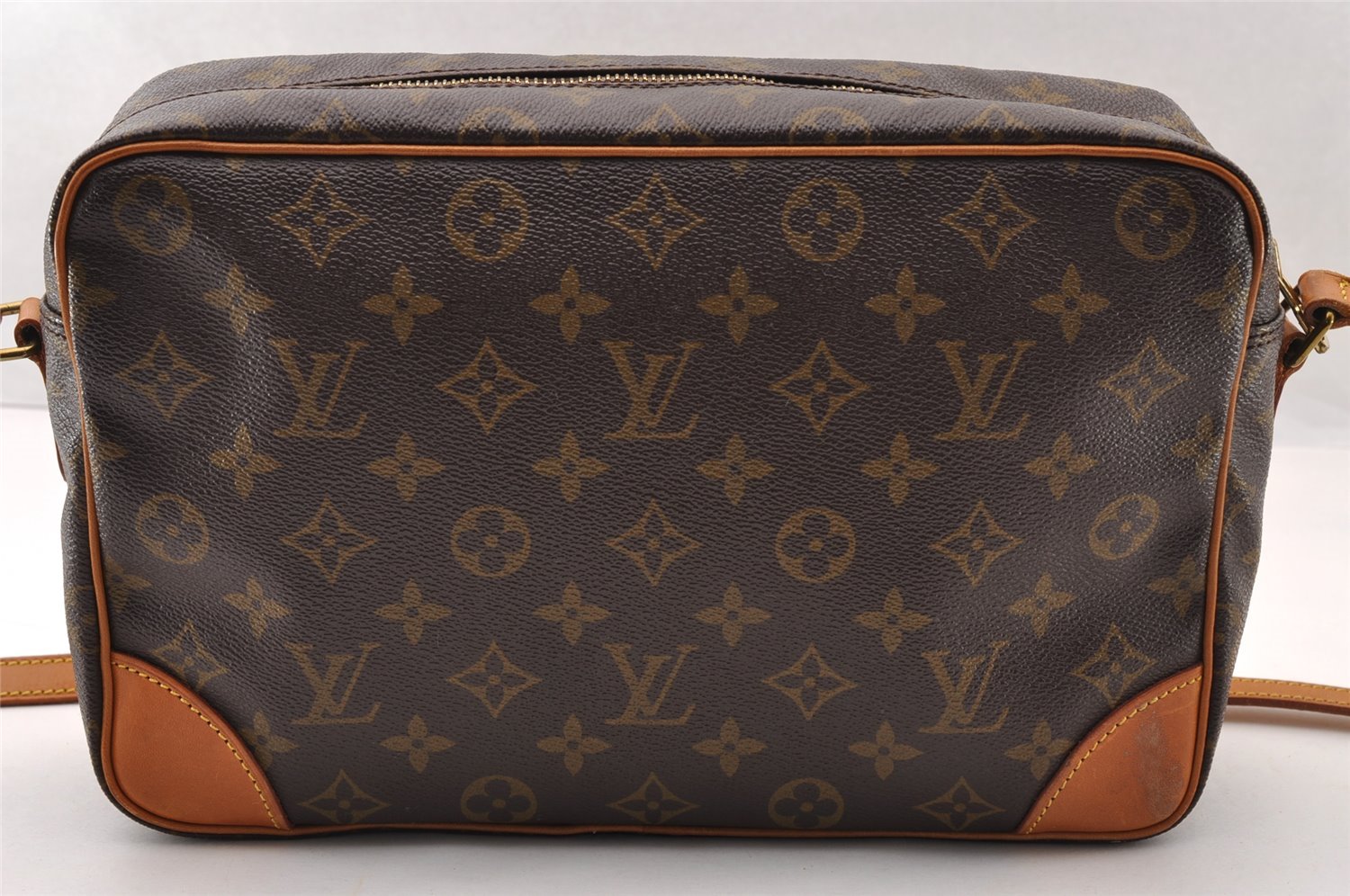 Authentic Louis Vuitton Monogram Trocadero 30 Shoulder Cross Bag M51272 LV 3522I