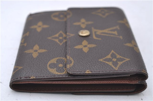 Auth Louis Vuitton Monogram Porte Monnaie Billet Carte Credit M61652 LV 3523D