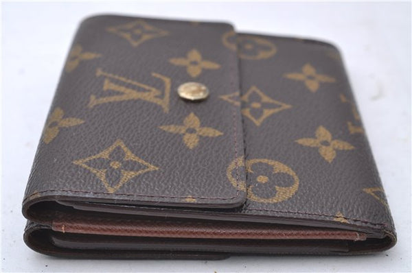 Auth Louis Vuitton Monogram Porte Monnaie Billet Carte Credit M61652 LV 3523D