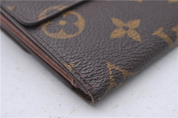 Auth Louis Vuitton Monogram Porte Monnaie Billet Carte Credit M61652 LV 3523D