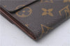 Auth Louis Vuitton Monogram Porte Monnaie Billet Carte Credit M61652 LV 3523D