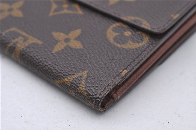 Auth Louis Vuitton Monogram Porte Monnaie Billet Carte Credit M61652 LV 3523D