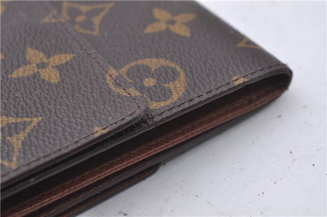 Auth Louis Vuitton Monogram Porte Monnaie Billet Carte Credit M61652 LV 3523D