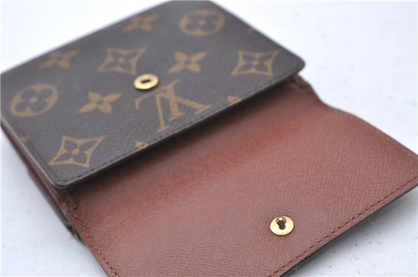 Auth Louis Vuitton Monogram Porte Monnaie Billet Carte Credit M61652 LV 3523D