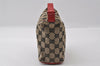 Authentic GUCCI Hand Bag Pouch Purse GG Canvas Leather 0391147 Black 3523I