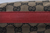 Authentic GUCCI Hand Bag Pouch Purse GG Canvas Leather 0391147 Black 3523I