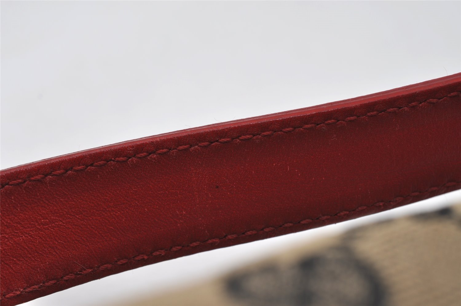 Authentic GUCCI Hand Bag Pouch Purse GG Canvas Leather 0391147 Black 3523I