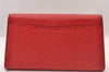 Authentic Louis Vuitton Epi Arts Deco Clutch Bag Red M52637 LV 3524I