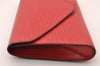 Authentic Louis Vuitton Epi Arts Deco Clutch Bag Red M52637 LV 3524I