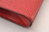 Authentic Louis Vuitton Epi Arts Deco Clutch Bag Red M52637 LV 3524I