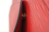 Authentic Louis Vuitton Epi Arts Deco Clutch Bag Red M52637 LV 3524I