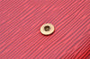 Authentic Louis Vuitton Epi Arts Deco Clutch Bag Red M52637 LV 3524I