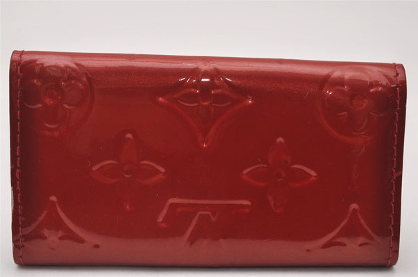 Authentic Louis Vuitton Vernis Multicles 4 Four Hooks Key Case M91976 Red 3526I