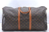 Authentic Louis Vuitton Monogram Keepall Bandouliere 55 M41414 Boston Bag 3527F