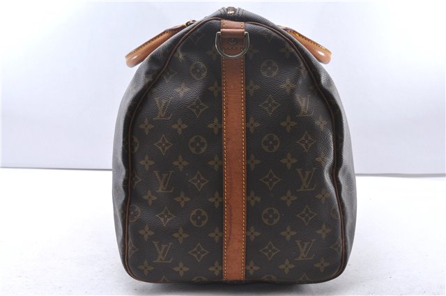 Authentic Louis Vuitton Monogram Keepall Bandouliere 55 M41414 Boston Bag 3527F