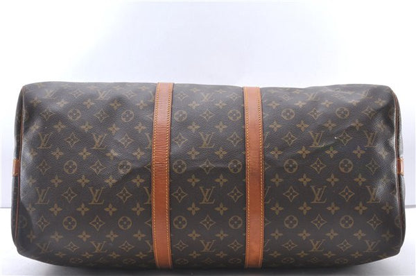 Authentic Louis Vuitton Monogram Keepall Bandouliere 55 M41414 Boston Bag 3527F