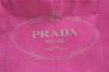 Authentic PRADA Canapa L Canvas Tote Hand Bag Pink 3529I