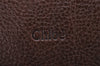 Authentic Chloe Paraty Medium 2Way Shoulder Hand Bag Purse Leather Brown 3530I