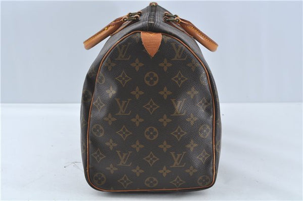 Authentic Louis Vuitton Monogram Speedy 40 Hand Boston Bag M41522 LV 3531B