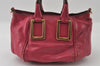 Authentic Chloe Ethel 2Way Shoulder Cross Body Hand Bag Purse Leather Pink 3531I