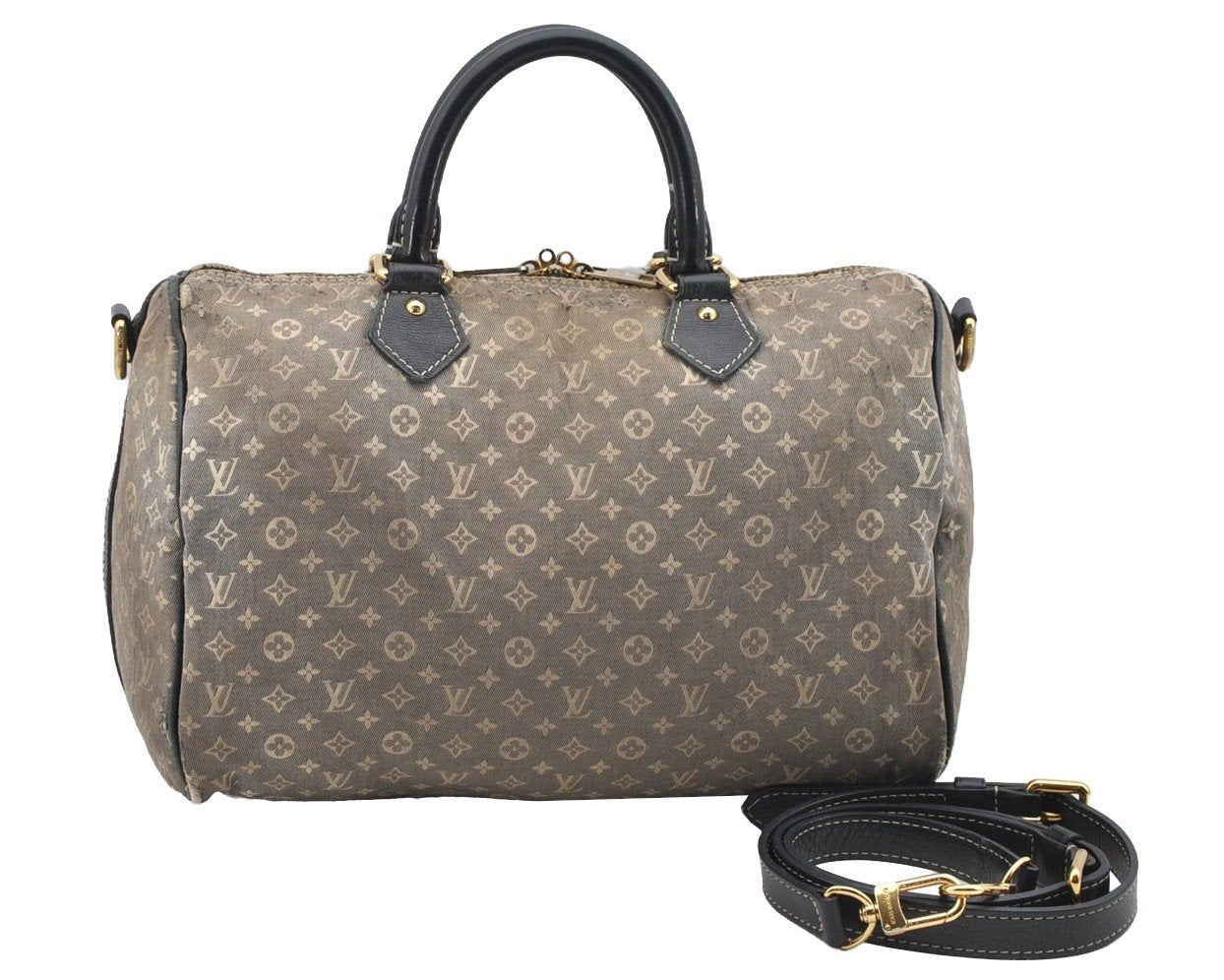 Auth Louis Vuitton Monogram Idylle Speedy Bandouliere 30 Blue M56703 LV 3534I