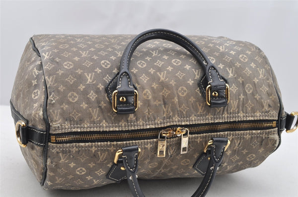 Auth Louis Vuitton Monogram Idylle Speedy Bandouliere 30 Blue M56703 LV 3534I