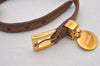 Authentic PRADA Vintage Saffiano Leather Bracelet Size M Brown Box 3536I