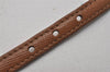 Authentic PRADA Vintage Saffiano Leather Bracelet Size M Brown Box 3536I