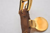 Authentic PRADA Vintage Saffiano Leather Bracelet Size M Brown Box 3536I