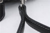 Authentic BURBERRY Vintage Leather Clutch Hand Bag Purse Black Box 3537D