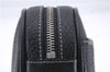 Authentic BURBERRY Vintage Leather Clutch Hand Bag Purse Black Box 3537D