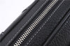 Authentic BURBERRY Vintage Leather Clutch Hand Bag Purse Black Box 3537D