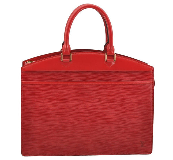 Authentic Louis Vuitton Epi Riviera Hand Bag Red M48187 LV Junk 3538I