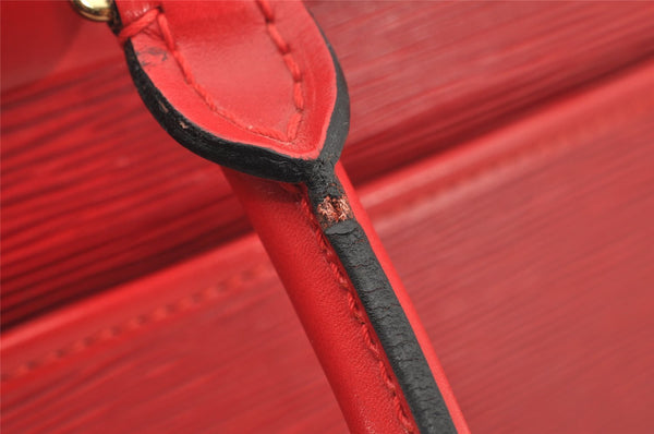 Authentic Louis Vuitton Epi Riviera Hand Bag Red M48187 LV Junk 3538I