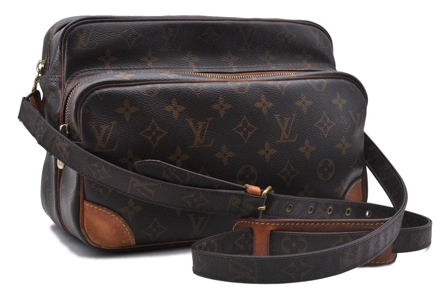 Authentic Louis Vuitton Monogram Nile Shoulder Cross Body Bag M45244 LV 3540D