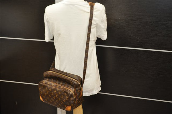 Authentic Louis Vuitton Monogram Nile Shoulder Cross Body Bag M45244 LV 3540D