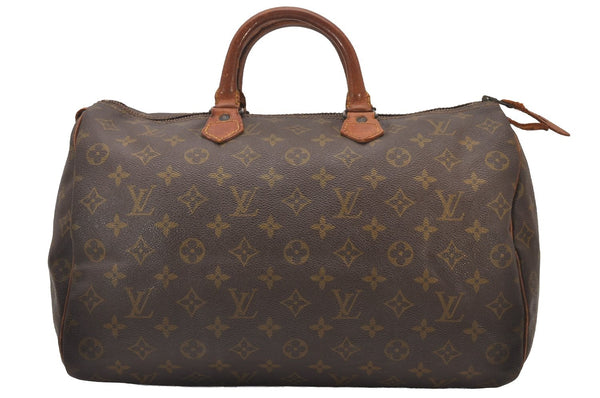 Authentic Louis Vuitton Monogram Speedy 35 Hand Boston Bag Old Model LV 3542I