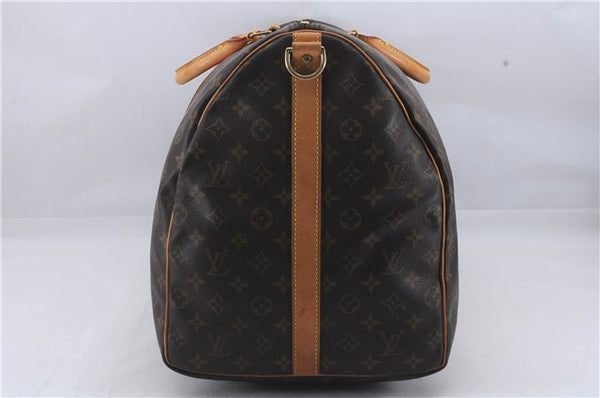 Auth Louis Vuitton Monogram Keepall Bandouliere 60 Boston Bag M41412 LV 3543D