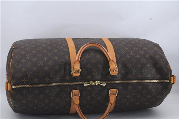 Auth Louis Vuitton Monogram Keepall Bandouliere 60 Boston Bag M41412 LV 3543D