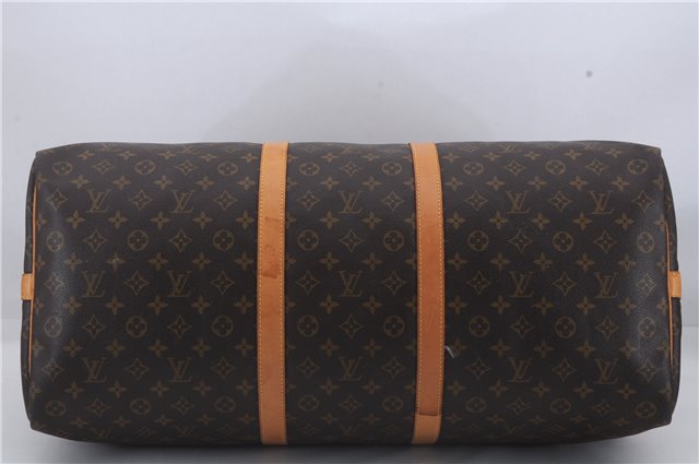 Auth Louis Vuitton Monogram Keepall Bandouliere 60 Boston Bag M41412 LV 3543D