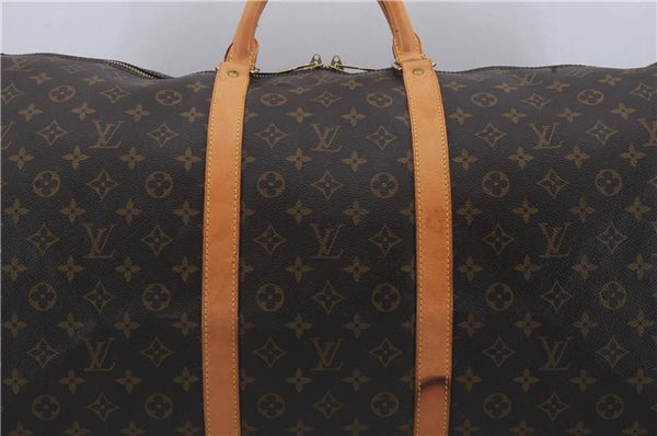 Auth Louis Vuitton Monogram Keepall Bandouliere 60 Boston Bag M41412 LV 3543D