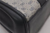Authentic GUCCI Vintage Micro GG PVC Leather Hand Bag Purse Navy Blue 3543I