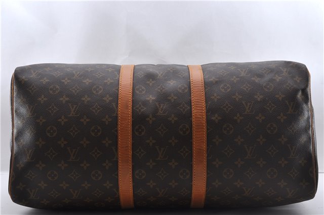 Authentic Louis Vuitton Monogram Keepall 55 Boston Bag M41424 LV 3544D