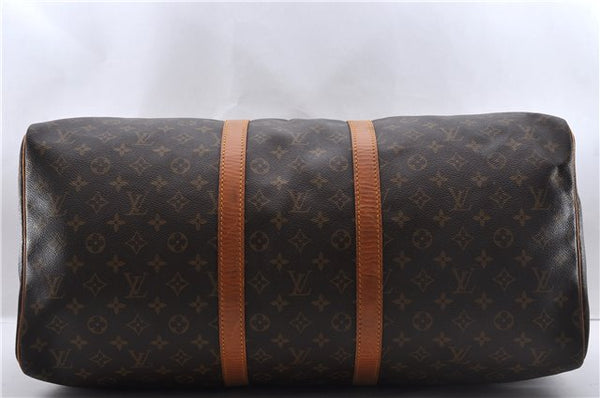 Authentic Louis Vuitton Monogram Keepall 55 Boston Bag M41424 LV 3544D