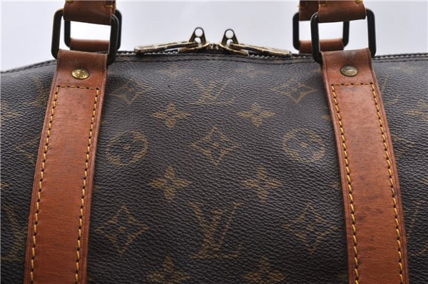 Authentic Louis Vuitton Monogram Keepall 55 Boston Bag M41424 LV 3544D