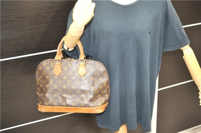 Authentic LOUIS VUITTON Monogram Alma Hand Bag Purse M51130 LV Junk 3549C