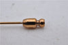 Authentic HERMES Sellier Bijouterie Fantaisie Pin Brooch Accessory Gold 3549D